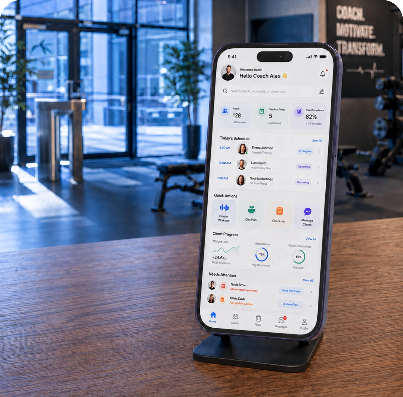 Turn coaching into a connected service.